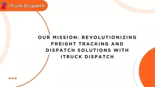 our mission revolutionizing freight tracking