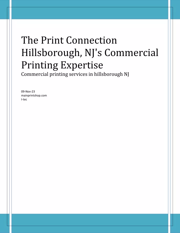 the print connection hillsborough nj s commercial