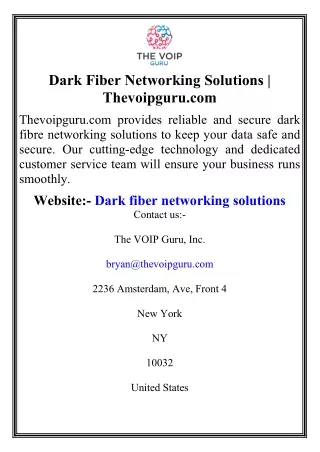 dark fiber networking solutions thevoipguru com
