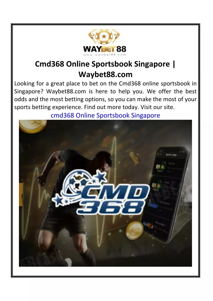 cmd368 online sportsbook singapore waybet88