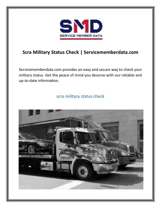 Scra Military Status Check | Servicememberdata.com