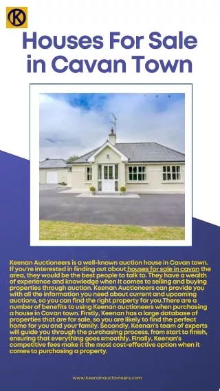 Houses For Sale in Cavan Town