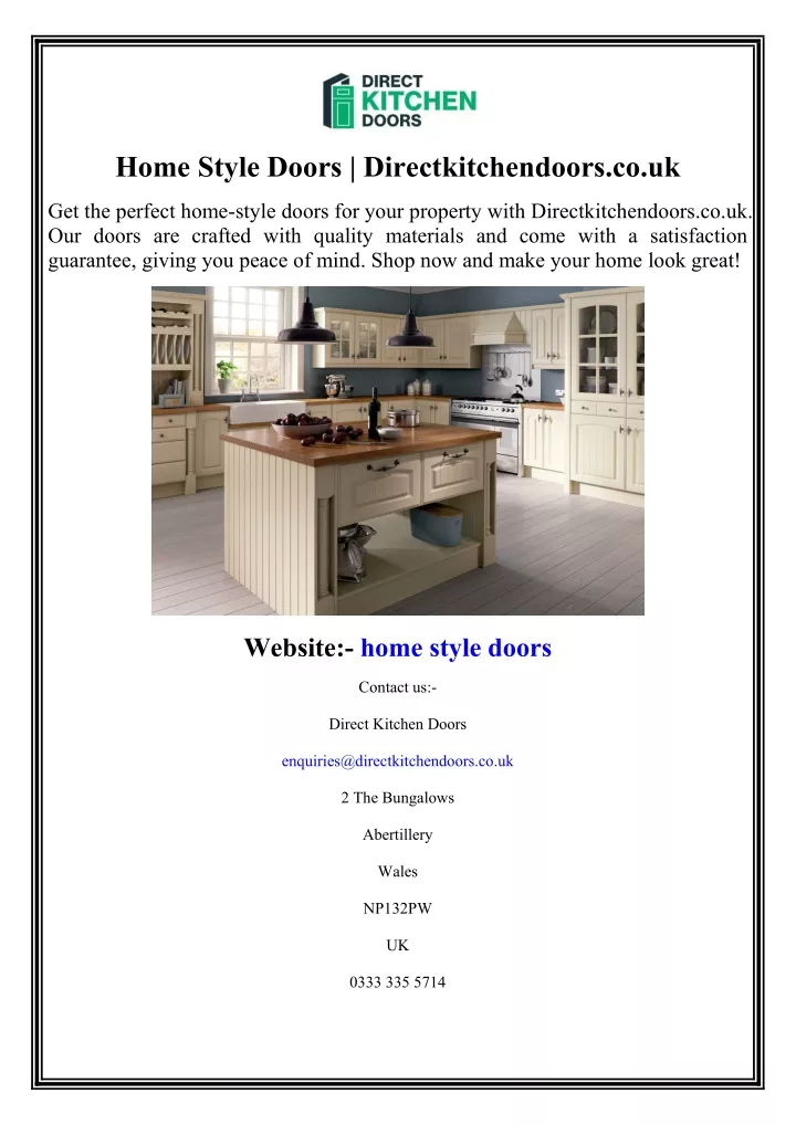 home style doors directkitchendoors co uk