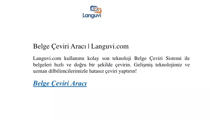 belge eviri arac languvi com languvi com kullan