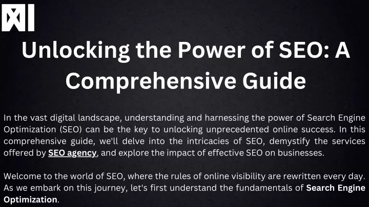 unlocking the power of seo a comprehensive guide