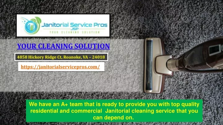 your cleaning solution