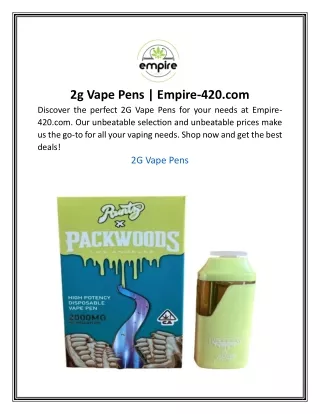 2g Vape Pens | Empire-420.com