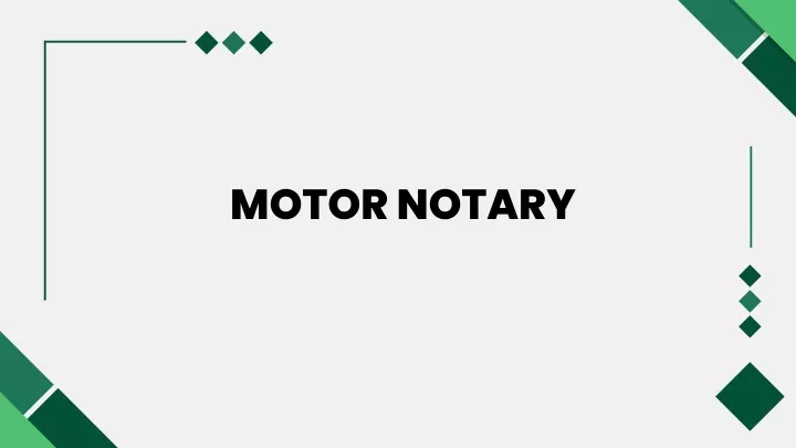 motor notary