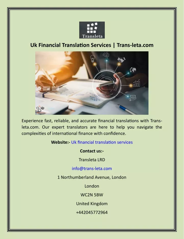 uk financial translation services trans leta com