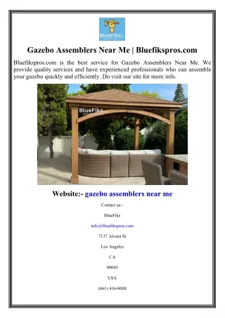 gazebo assemblers near me bluefikspros com