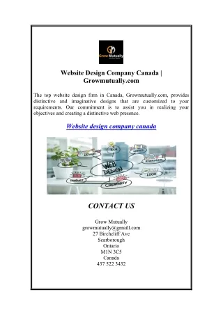 Website Design Company Canada  Growmutually.com