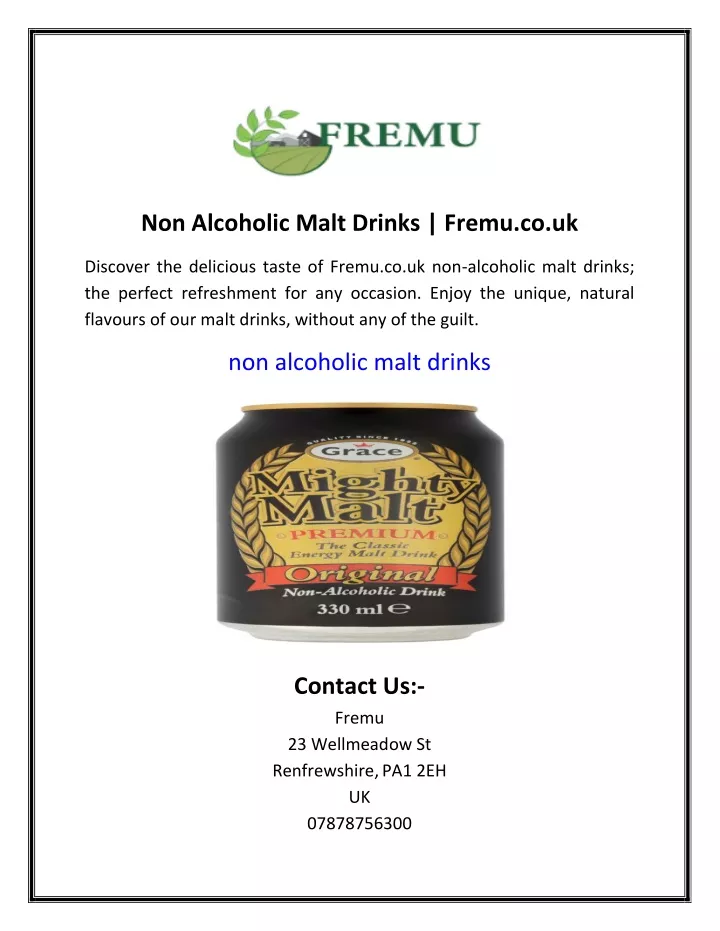 non alcoholic malt drinks fremu co uk