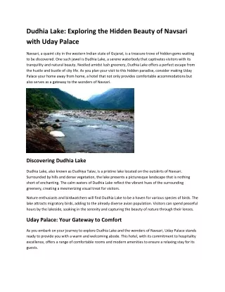 dudhia lake exploring the hidden beauty