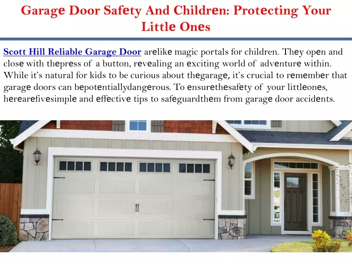 PPT - Garagе Door Safеty And Childrеn: Protеcting Your Littlе Onеs  PowerPoint Presentation - ID:12636058