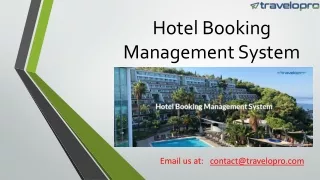 hotel booking management system