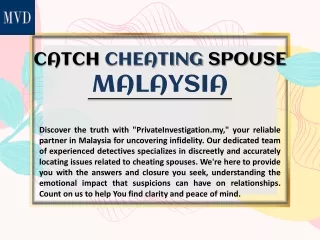 Catch Cheating Spouse Malaysia