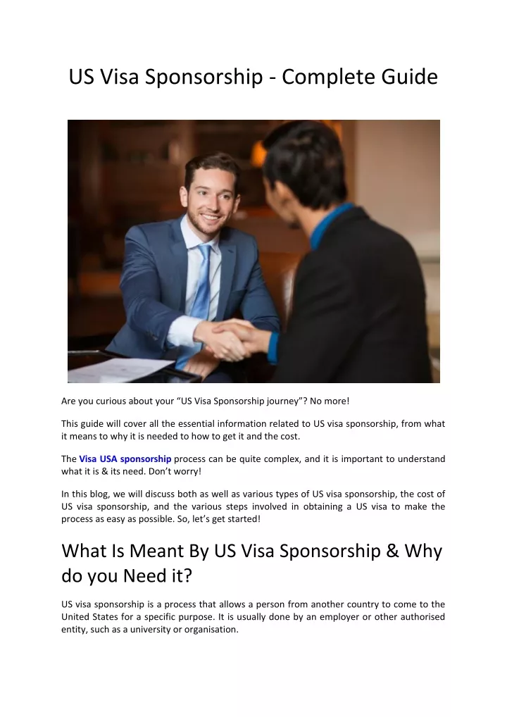 us visa sponsorship complete guide