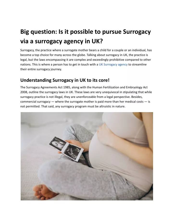 big question is it possible to pursue surrogacy