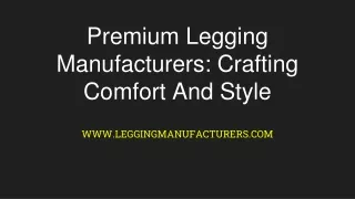 Global Legging Manufacturers: Delivering Fashion Across Borders