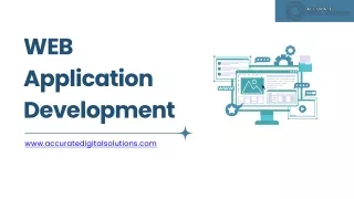 WEB Application Development -  accuratedigitalsolutions.com