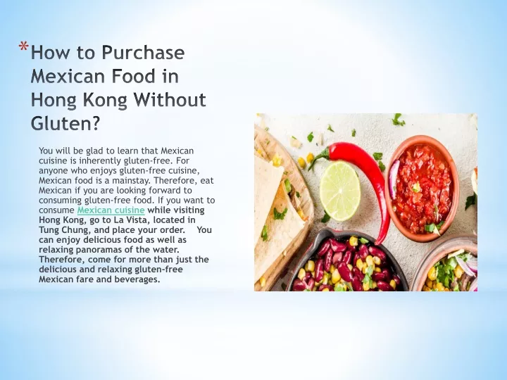 how to purchase mexican food in hong kong without gluten