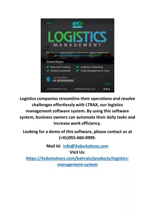logistics companies streamline their operations