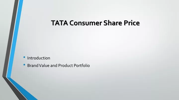 tata consumer share price