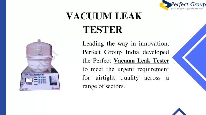 vacuum leak tester