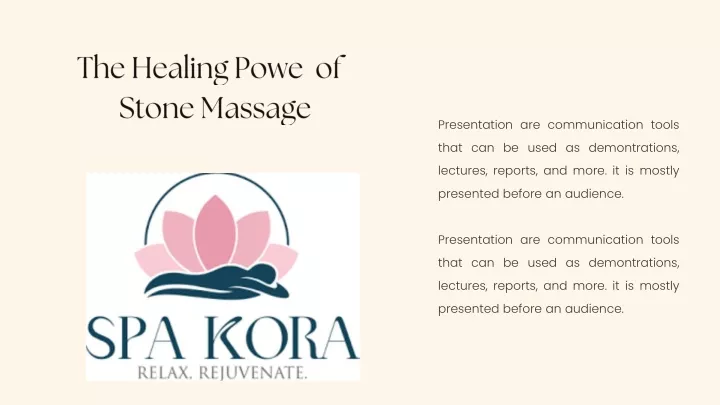 the healing powe of stone massage