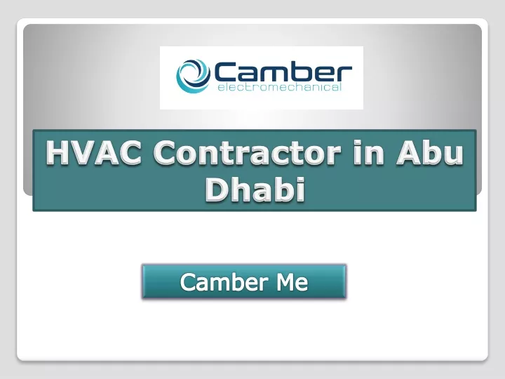 hvac contractor in abu dhabi