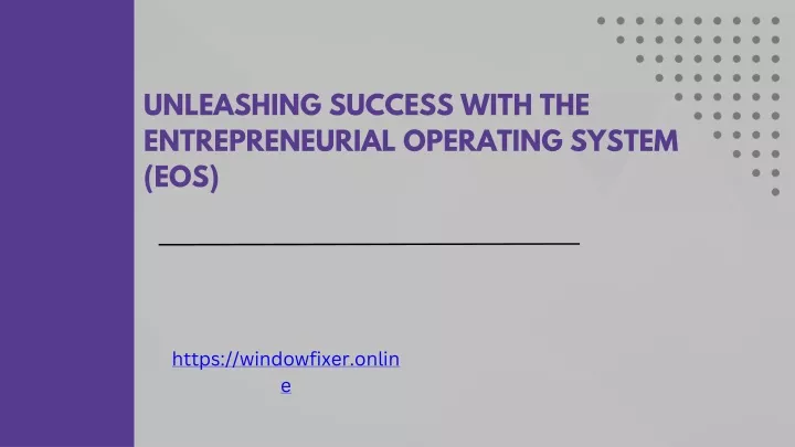 unleashing success with the entrepreneurial