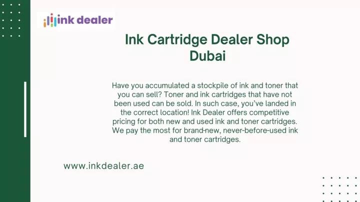 ink cartridge dealer shop dubai
