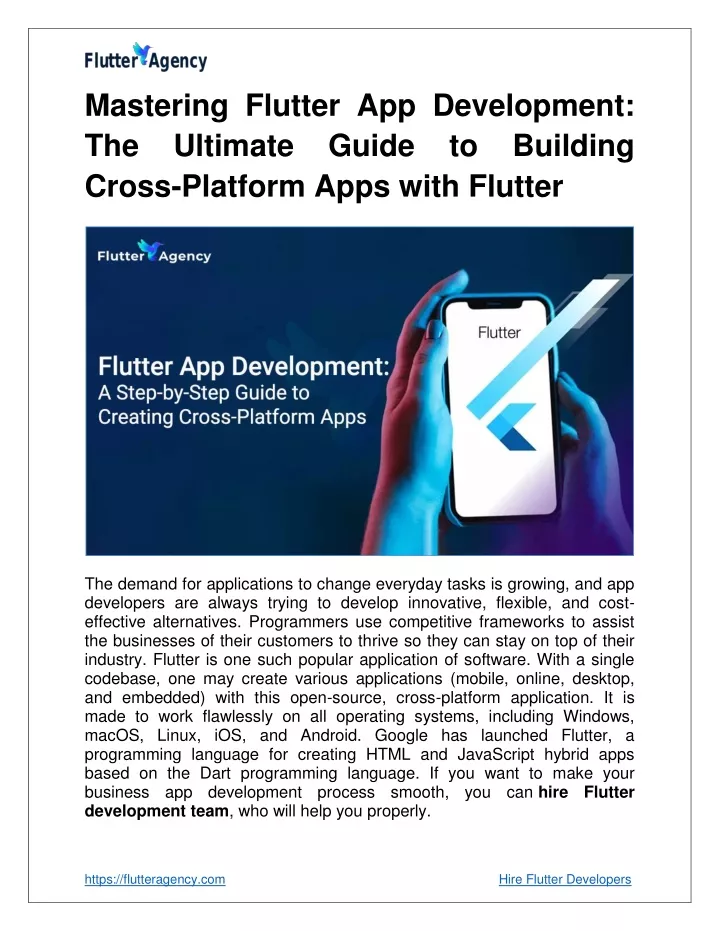 mastering flutter app development the ultimate
