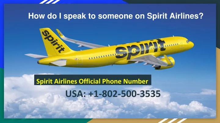 how do i speak to someone on spirit airlines