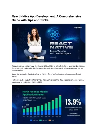 React Native App Development_ A Comprehensive Guide with Tips and Tricks
