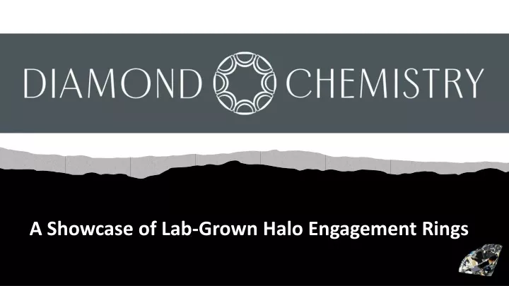 a showcase of lab grown halo engagement rings
