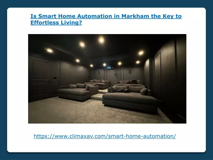 is smart home automation in markham