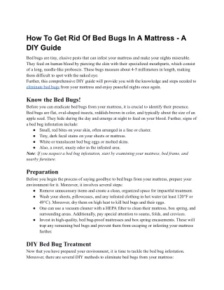 How To Get Rid Of Bed Bugs In A Mattress - A DIY Guide.docx