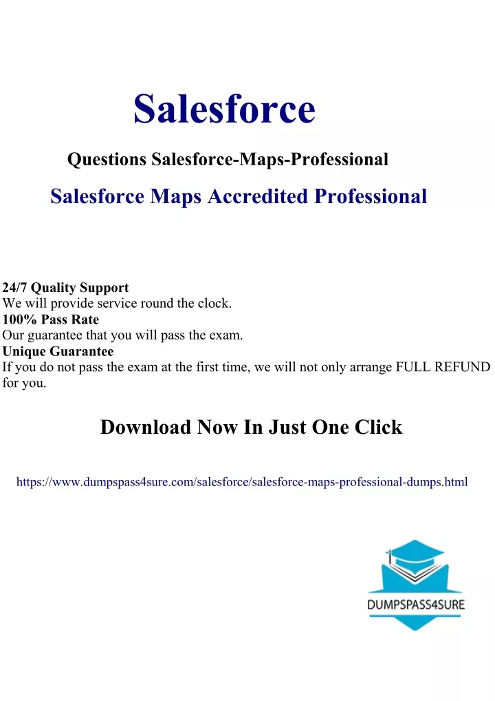 新版Salesforce-Maps-Professional題庫