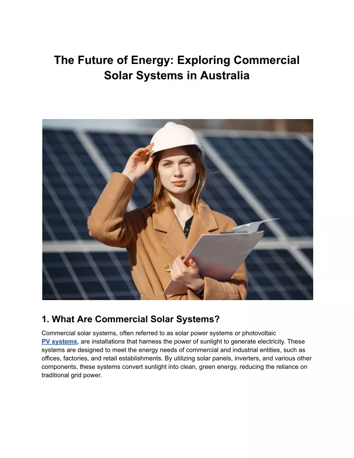 the future of energy exploring commercial solar