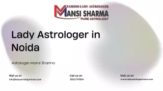 Lady Astrologer in Noida | Astrologer Mansi Sharma