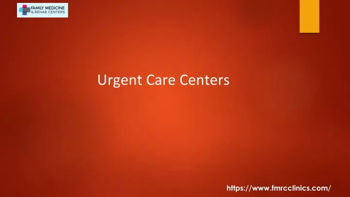 urgent care centers