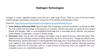 hydrogen technologies