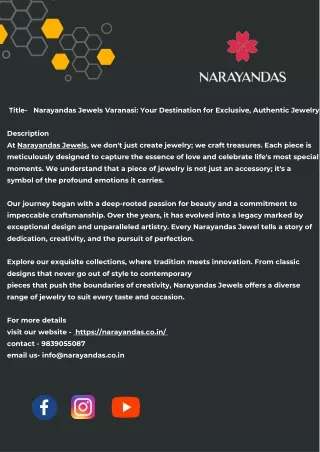 Narayandas Sarraf Jewellers