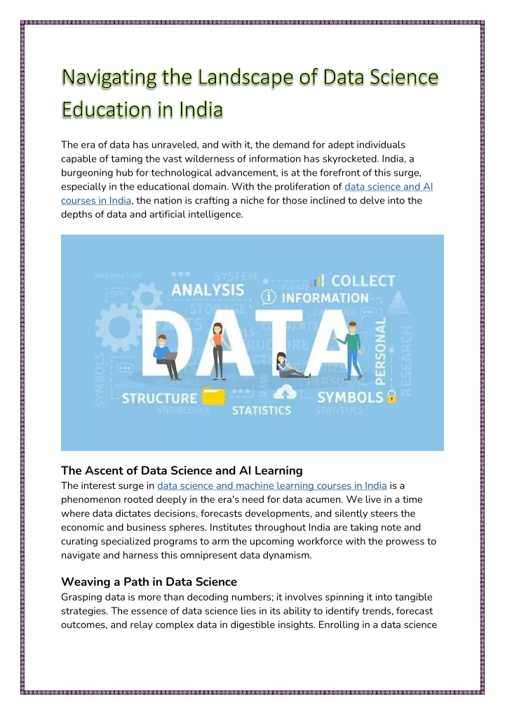 navigating the landscape of data science