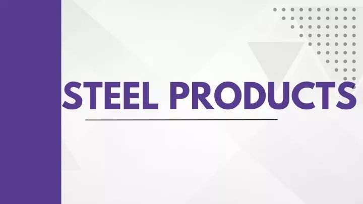 steel products