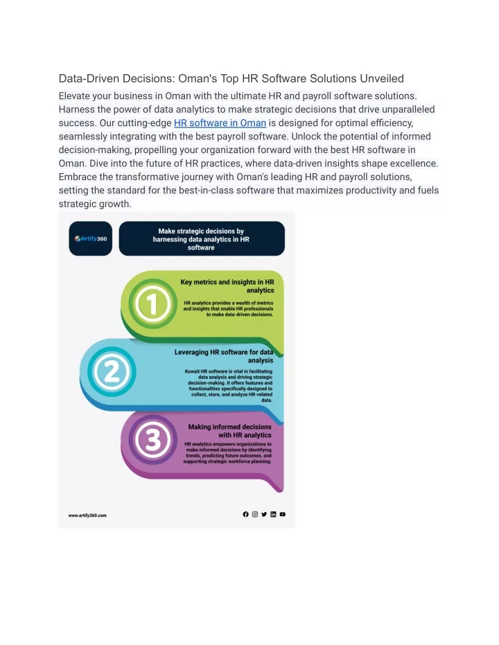 data driven decisions oman s top hr software