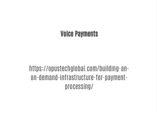voice payments