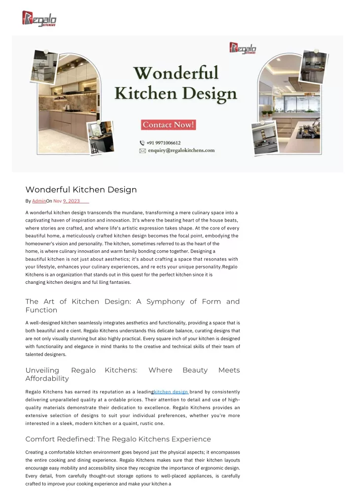 wonderful kitchen design