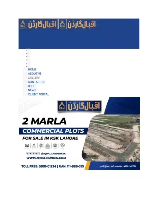 2 marla plots for sale